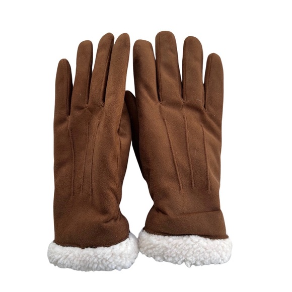 NEW Isotoner Women’s Brown Gloves Sherpa Cuff SmartDri – Size S/M - Picture 1 of 4